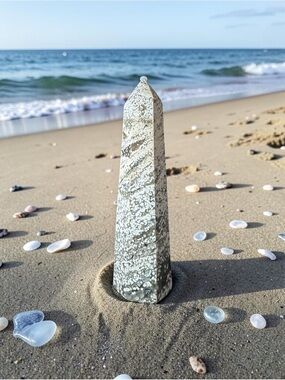 Ocean Jasper Orbicular Crystal Tower